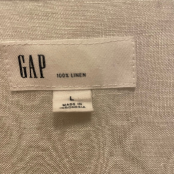 White linen button up - Picture 2 of 2